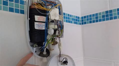 electric shower leaking box|electric shower water coming out of overflow.